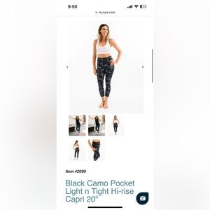 Zyia Active Capri Leggings Medium